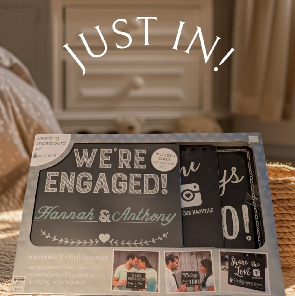 Wedding Chalkboard Set NWT
